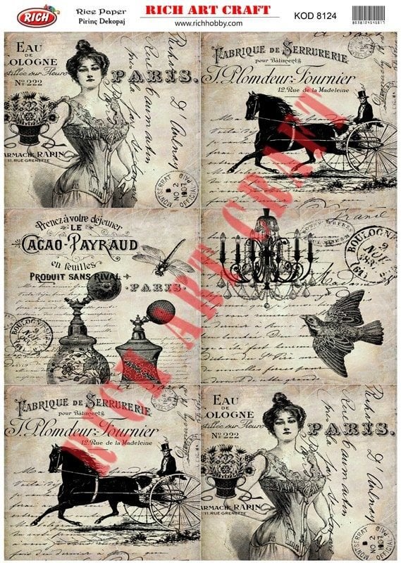 RİCH PİRİNÇ DEKOPAJ KAĞIDI KOD:8124