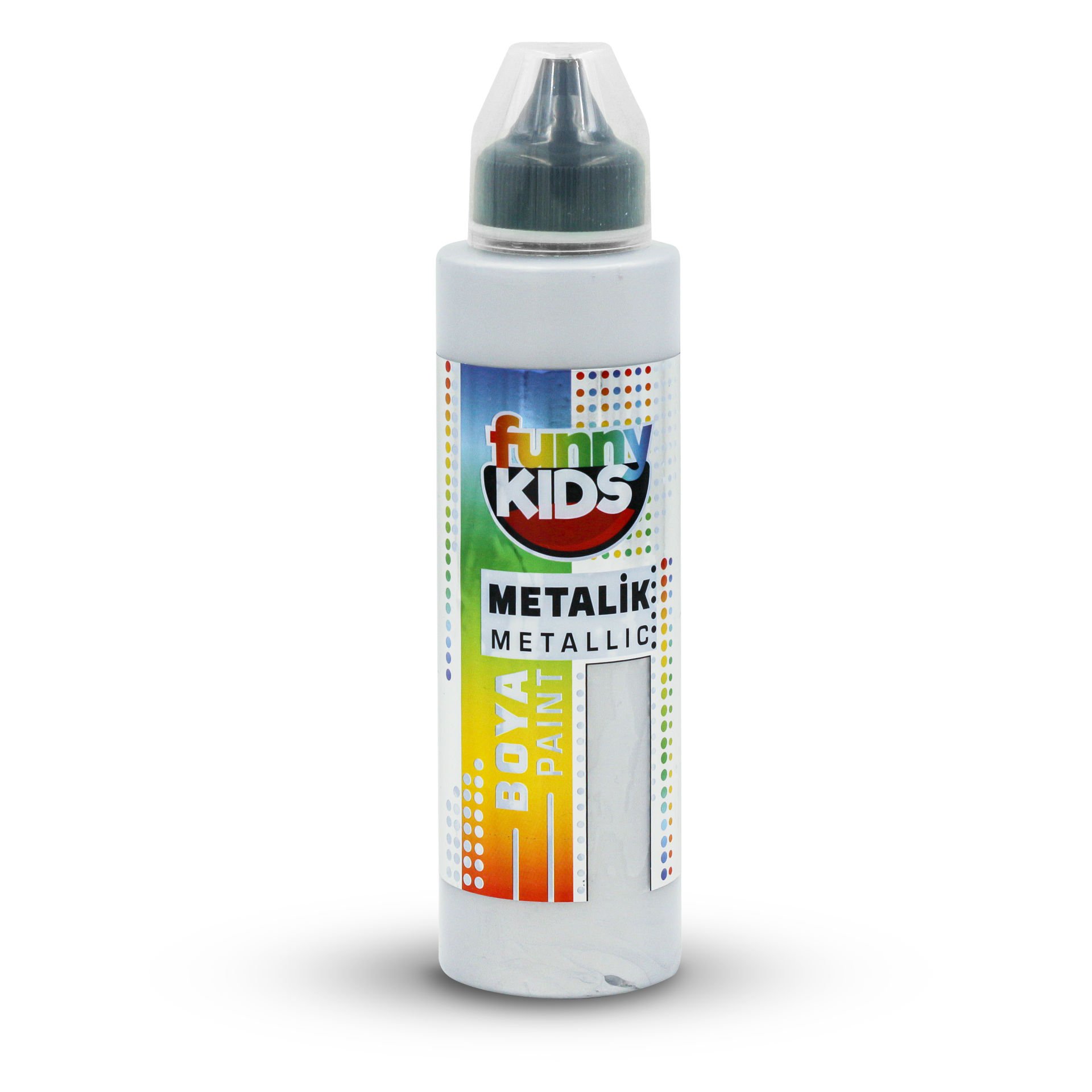 FUNNY KIDS METALİK BOYA 500 CC 2312 GÜMÜŞ