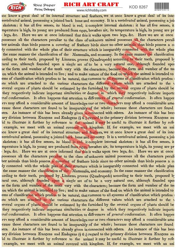 RİCH PİRİNÇ DEKOPAJ KAĞIDI KOD:8267