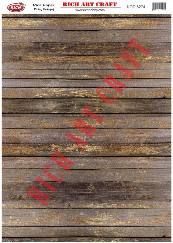 RİCH PİRİNÇ DEKOPAJ KAĞIDI KOD:8274