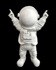 Astronot midi masaüstü ham polyester obje 