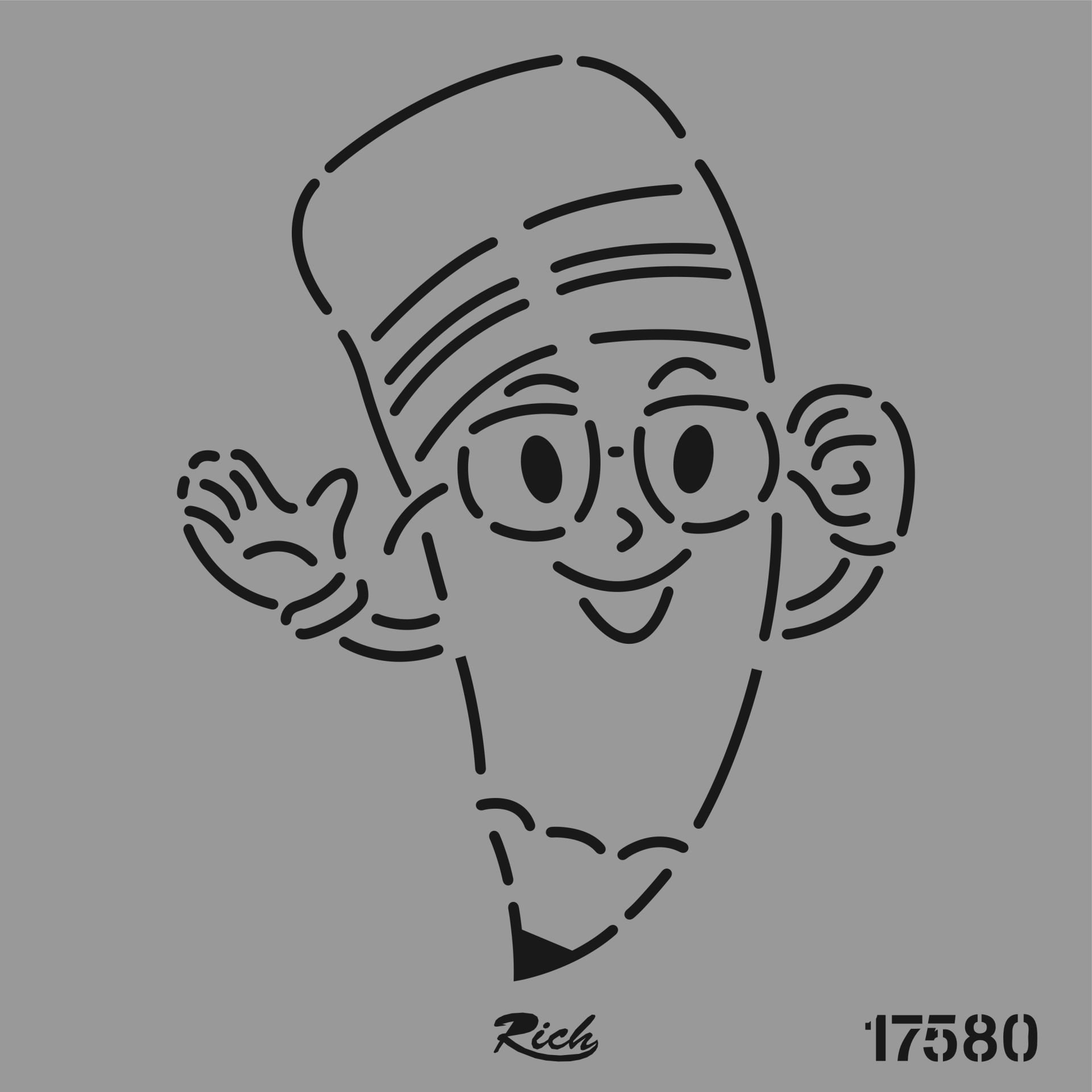 STENCIL KARE 25*25 17580