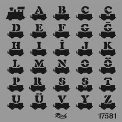 STENCIL KARE 25*25 17581