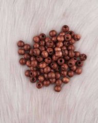 AHŞAP BONCUK KAHVERENGİ VERNİKLİ 12 MM 100 GR