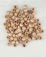AHŞAP BONCUK VERNİKLİ 100 GR. 10 MM