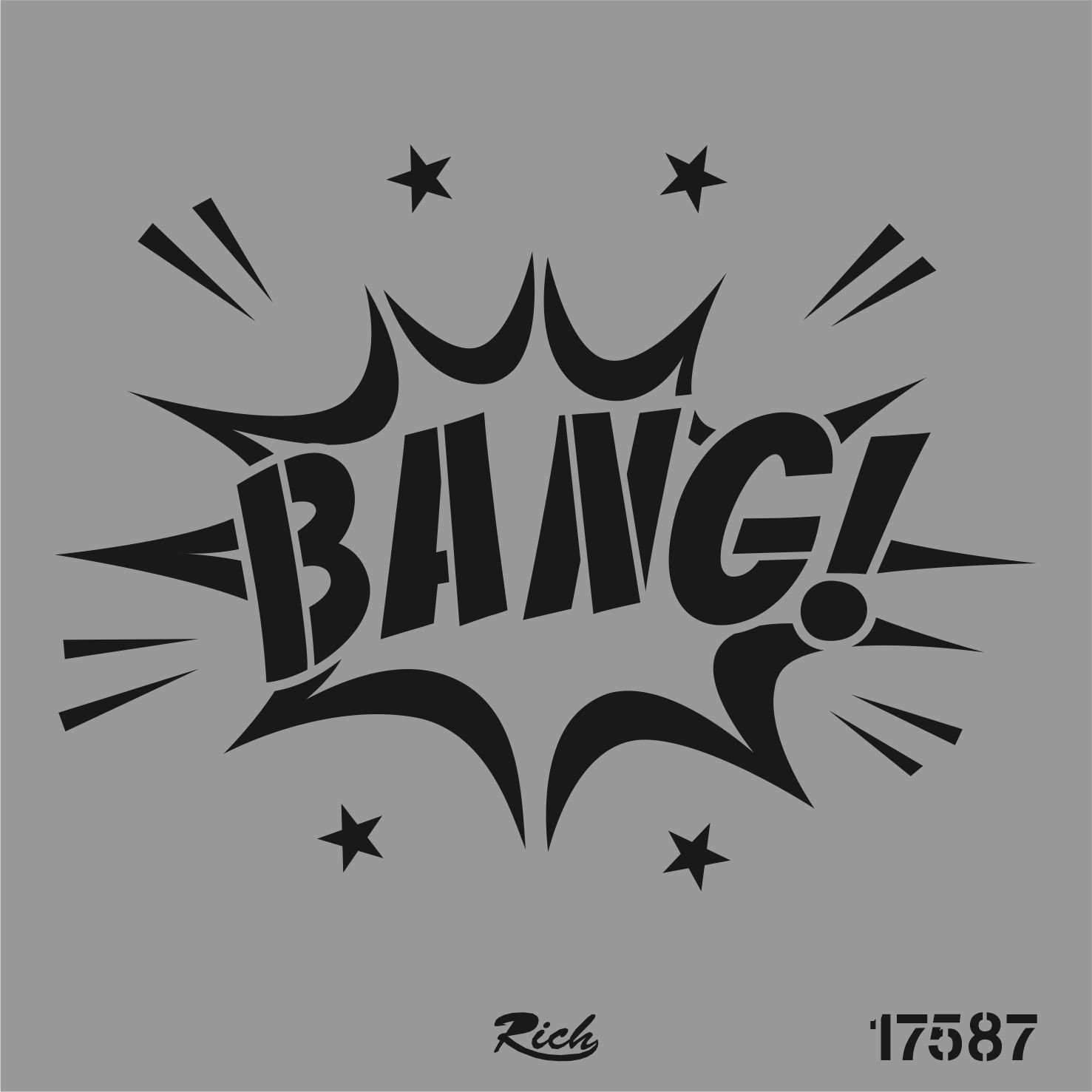 STENCIL KARE 25*25 17587