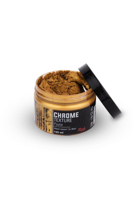CHROME TEXTURE PASTA ANTİK ALTIN