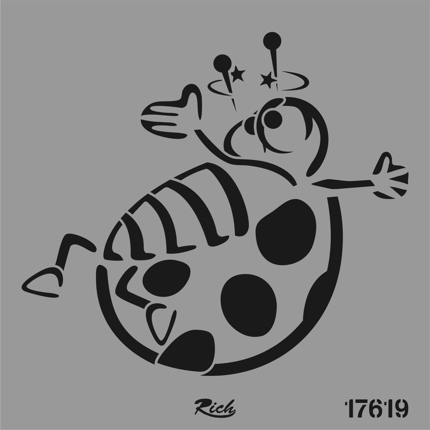 STENCIL KARE 25*25 17619