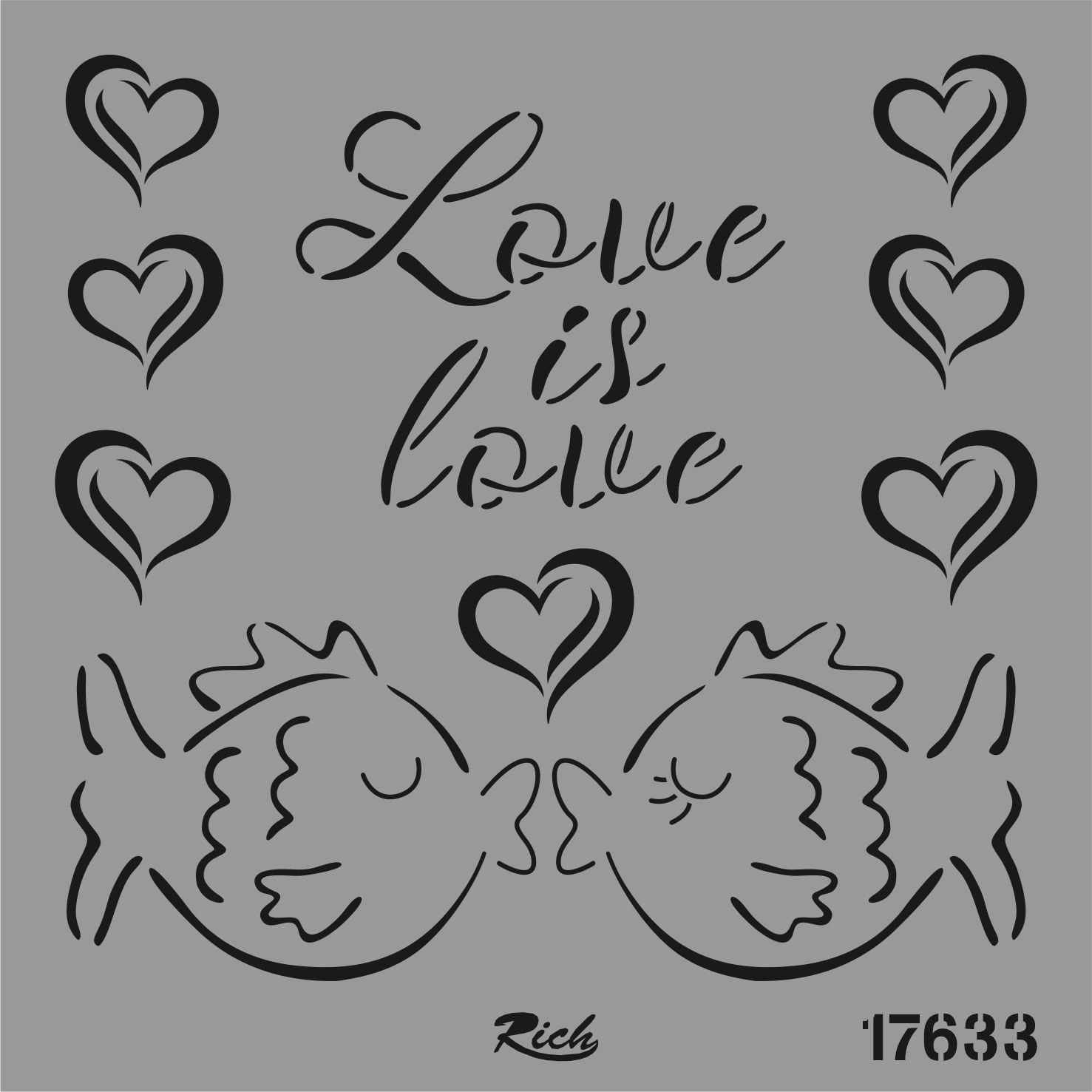 STENCIL KARE 25*25 17633