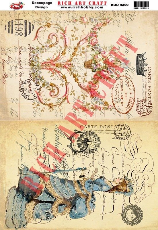 RİCH DEKOPAJ KAĞIDI KOD:9329