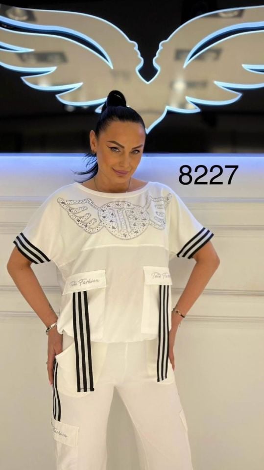 Tatu Kadın Kısa Kol Eşofman Takımı 8227 b