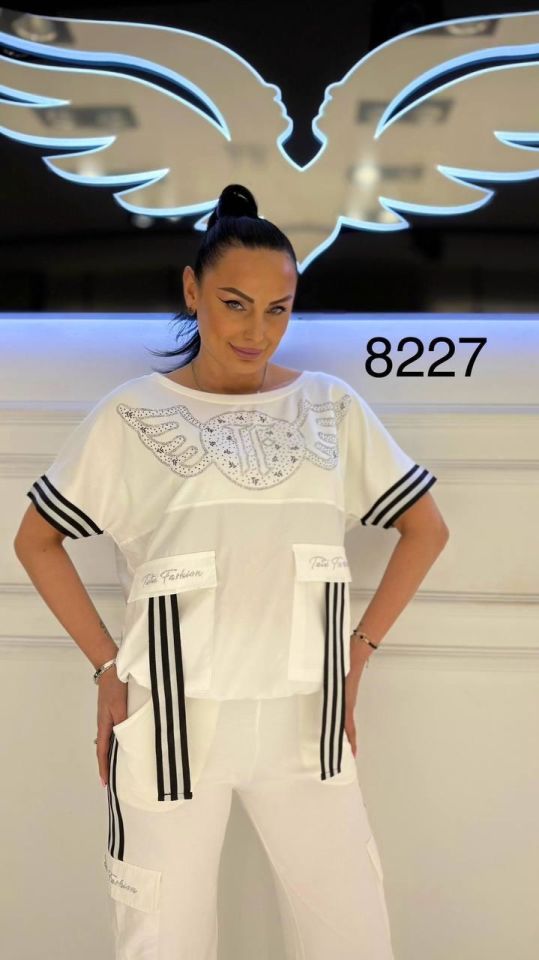 Tatu Kadın Kısa Kol Eşofman Takımı 8227 b