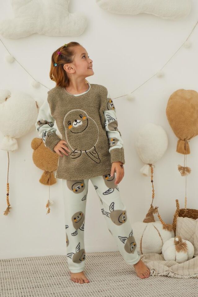 Kız Çocuk Welsoft Polar Pijama Takımı 42233