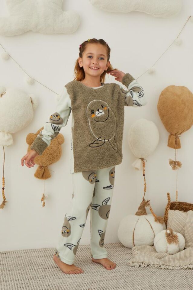 Kız Çocuk Welsoft Polar Pijama Takımı 42233