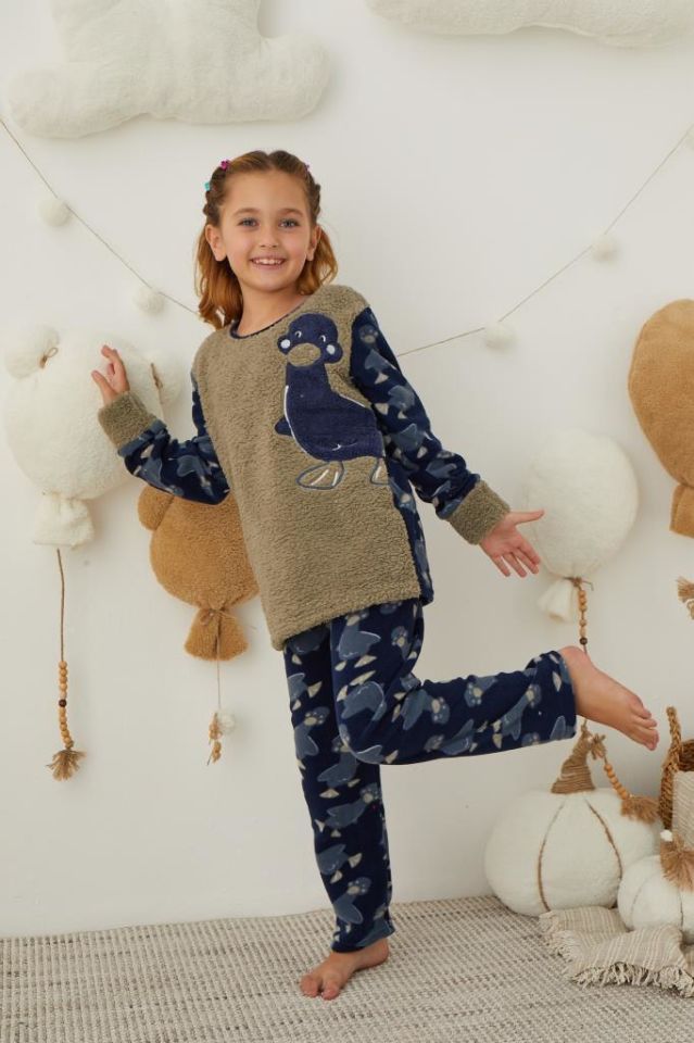 Kız Çocuk Welsoft Polar Pijama Takımı 42236