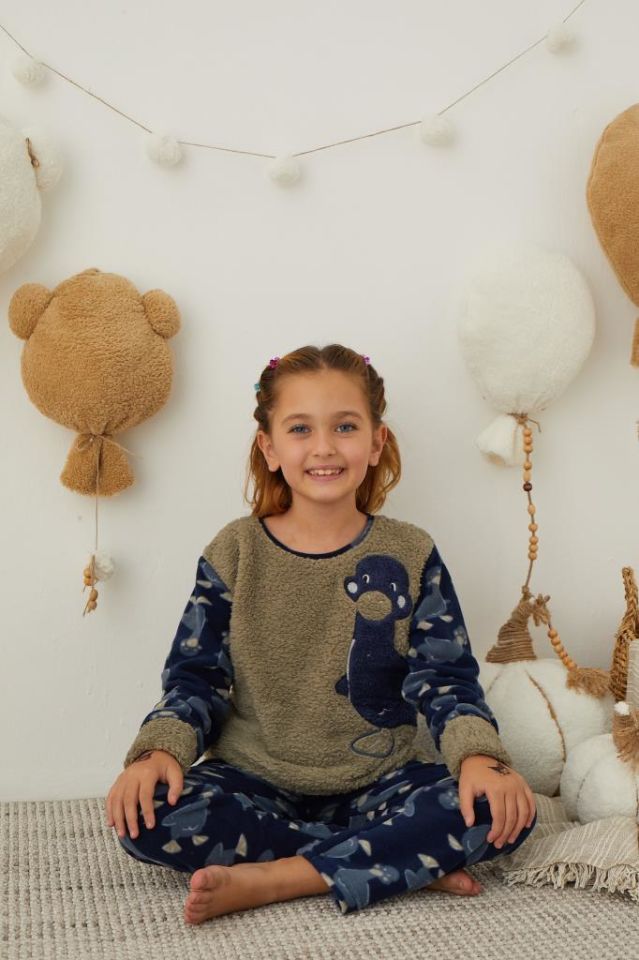 Kız Çocuk Welsoft Polar Pijama Takımı 42236