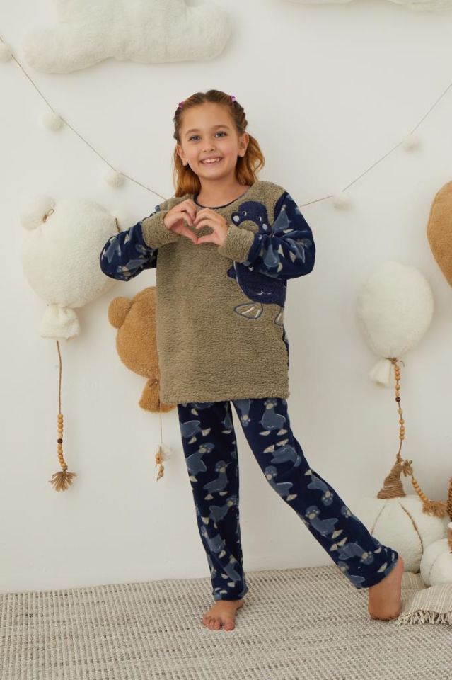 Kız Çocuk Welsoft Polar Pijama Takımı 42236