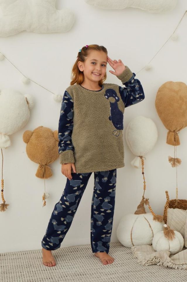 Kız Çocuk Welsoft Polar Pijama Takımı 42236