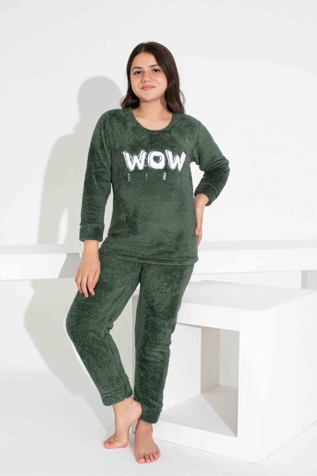 Kız Çocuk Sıcak Tutan Polar Pijama Takımı 2829YBB