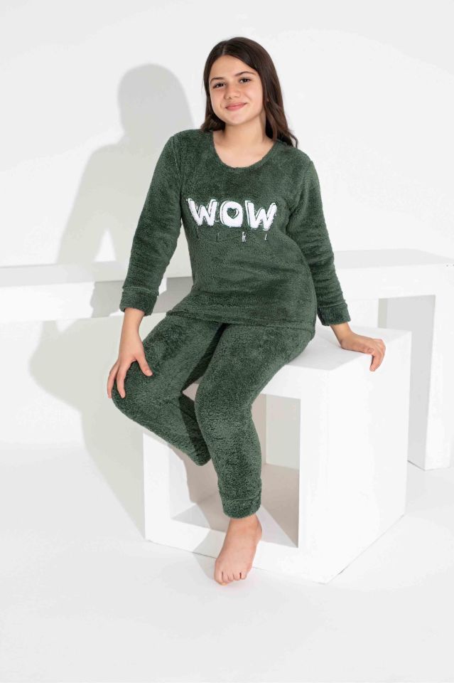Kız Çocuk Sıcak Tutan Polar Pijama Takımı 2829YBB