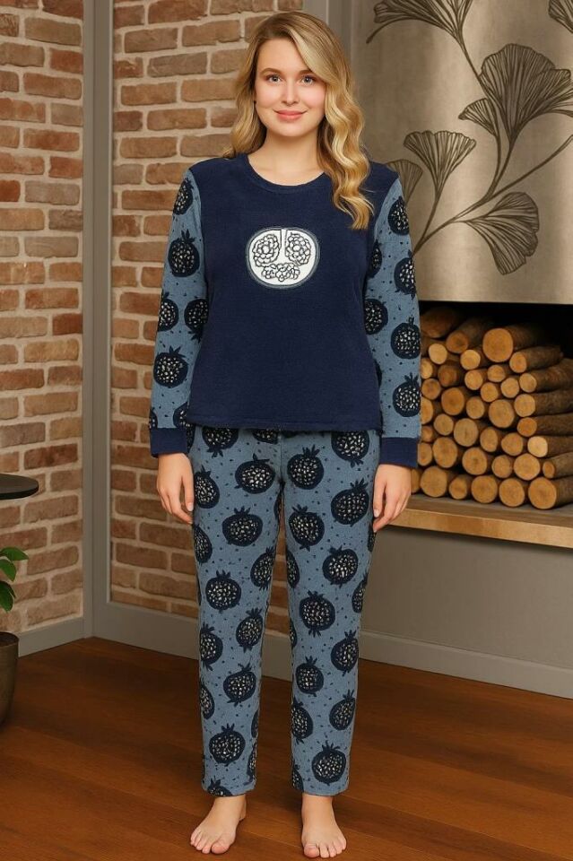 Kadın Polar Pijama Takımı – Yumuşak, Sıcak ve Rahat Ev Giyim 13216