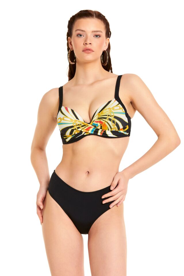 Kadın Zincir Desen Kaplı Bikini 1192