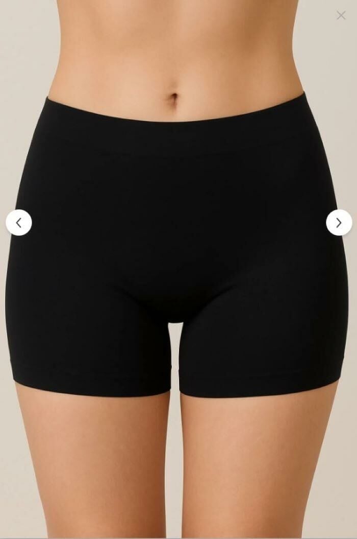Papatya  Kadın 2 ADET SİYAH  Lazer Kesim Dikişsiz Boxer Külot Slip 2'li  Paket Set İç Giyim İç Çamaşır 2852