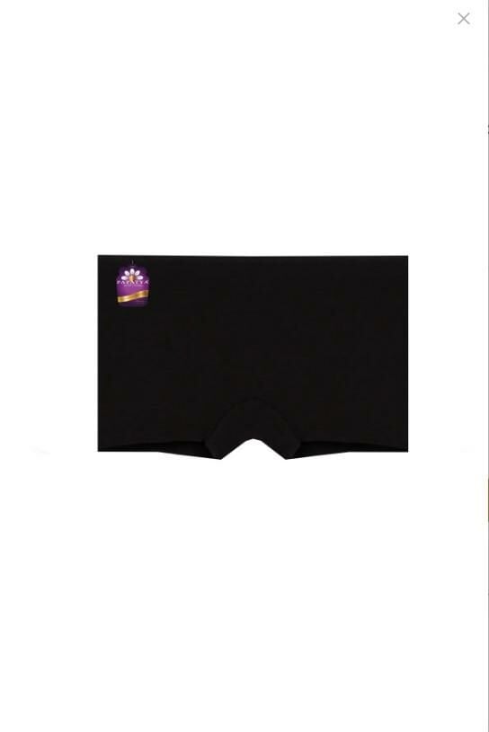 Papatya  Kadın 2 ADET SİYAH  Lazer Kesim Dikişsiz Boxer Külot Slip 2'li  Paket Set İç Giyim İç Çamaşır 2852