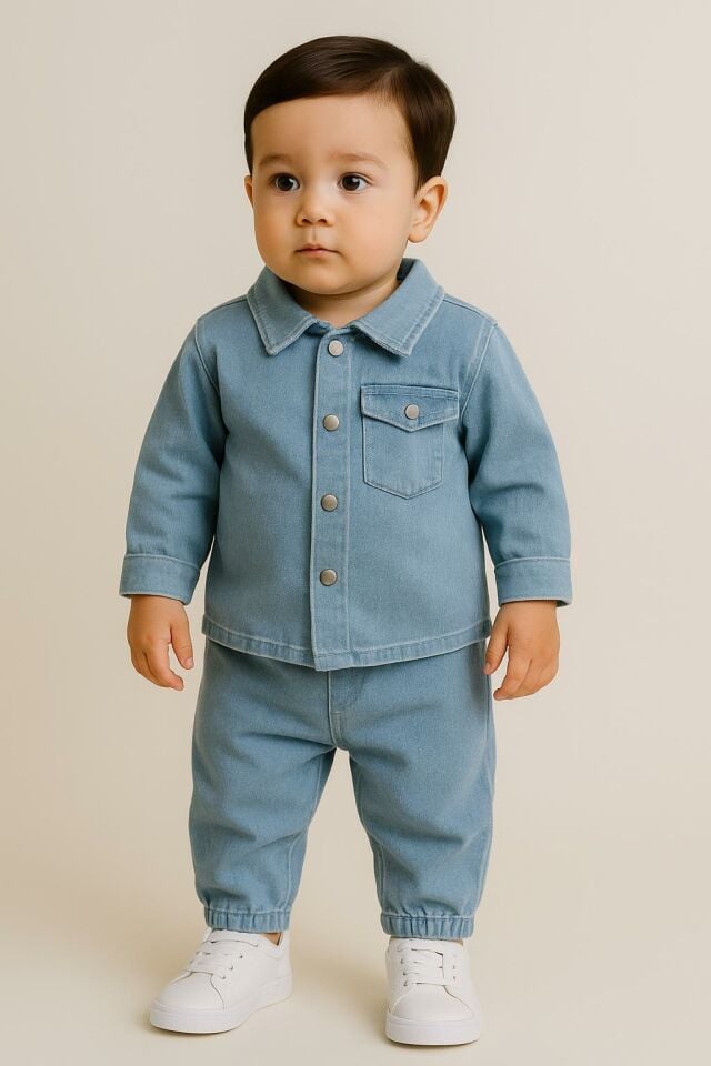 Erkek  Bebek Kot Görünümlü Takım 0259 m