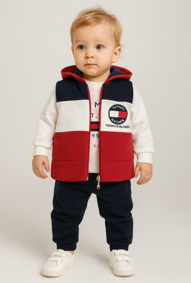 Erkek Bebek 3’lü Bebek Takımı– Kod: 07165L