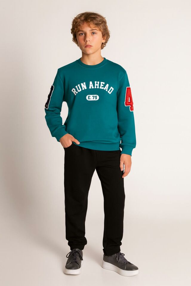 Erkek Çocuk  Sweatshirt  Eşofman Takımı Alt Üst 2 Parça 4055