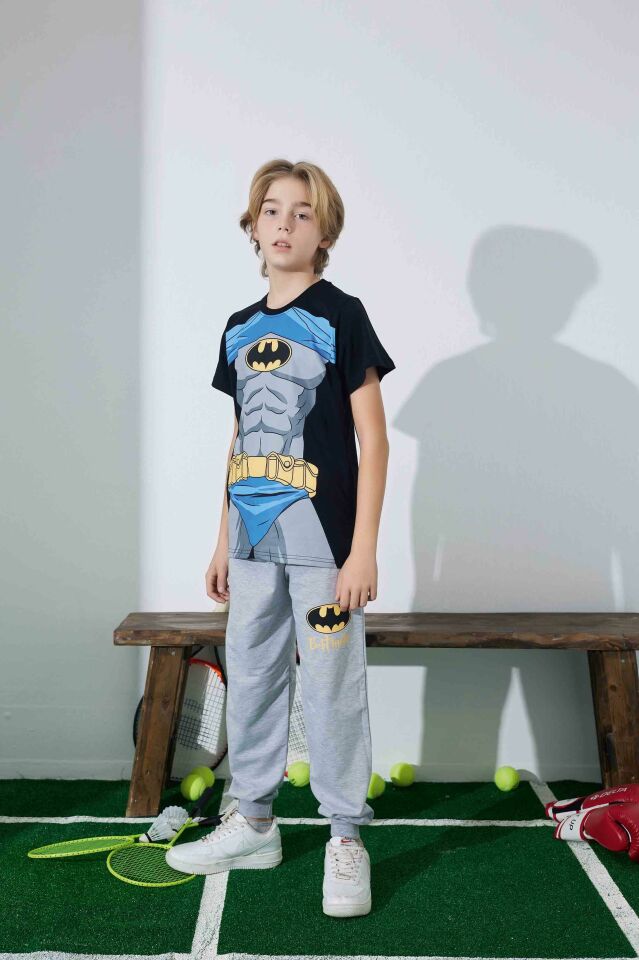 Erkek Çocuk Kısa Kol Penye Pijama Takımı 3984-85S
