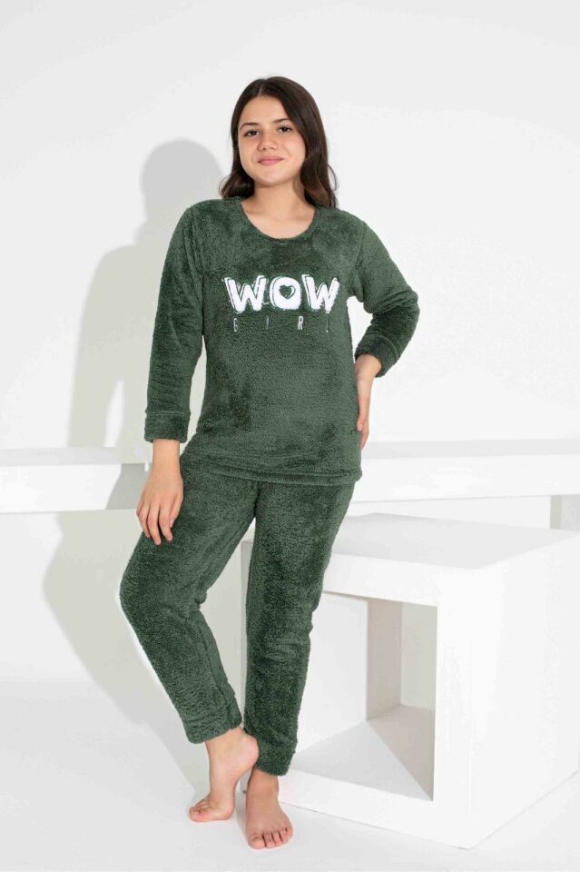 Kız Çocuk Sıcak Tutan Polar Pijama Takımı  2829YK