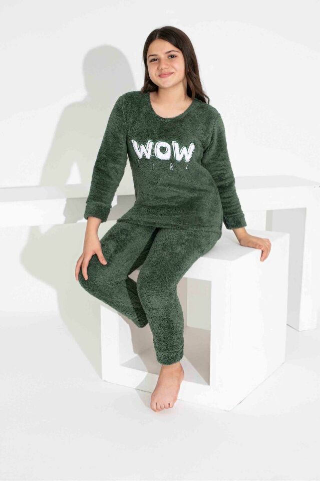 Kız Çocuk Sıcak Tutan Polar Pijama Takımı  2829YK