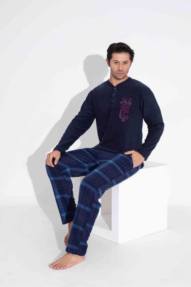 Erkek Polar Pijama Takımı Kışlık Erkek Pijama Takım Erkek Polar Takım 5214L