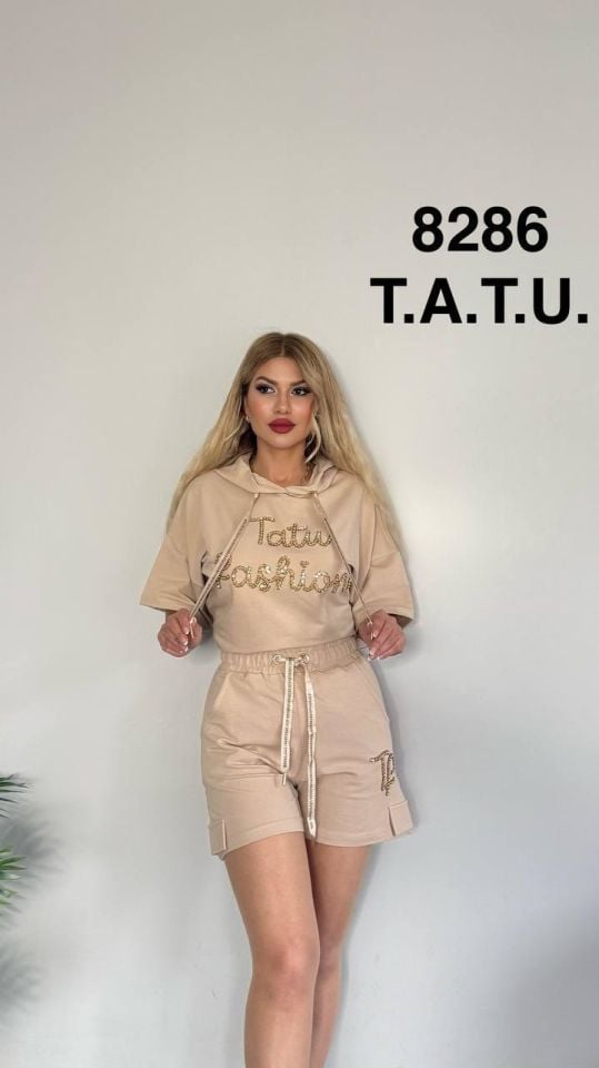 Kadın Yeni Sezon Tarz Şort Takım Alt Üst Takım 8286