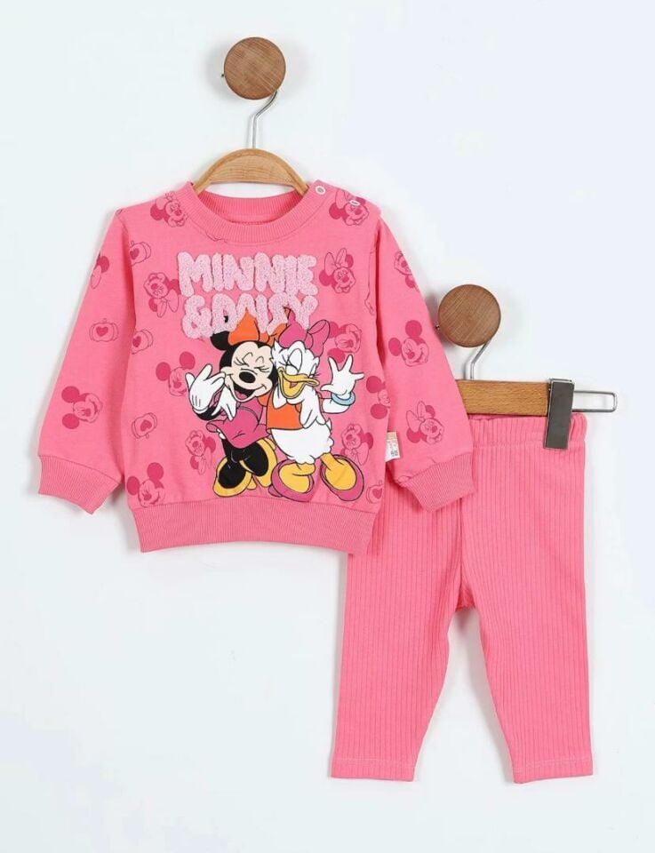 Süzene Karakter Nakışlı Fitilli Taytlı İp Kız Bebek Takım 6194P