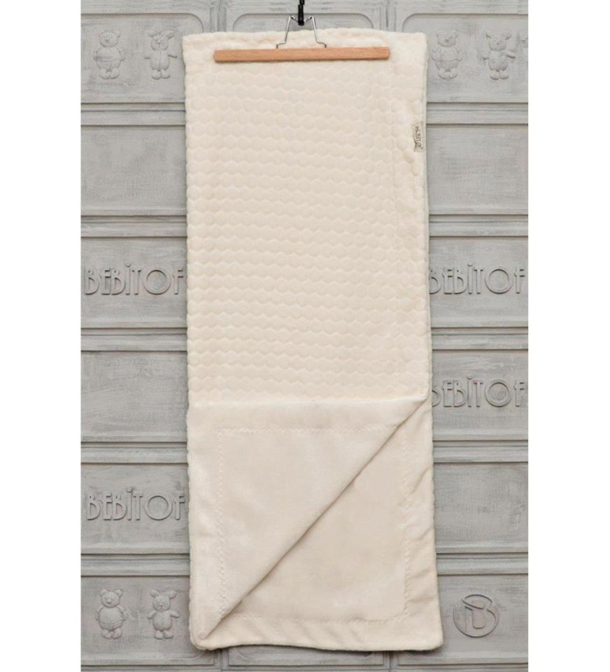 Bebitof Kabartmalı Velboa Bebek Battaniyesi 95024 Ekru