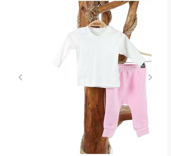 Papyonlu Peluş Pelerin 3lü Kız Çocuk Takım Pembe 8420