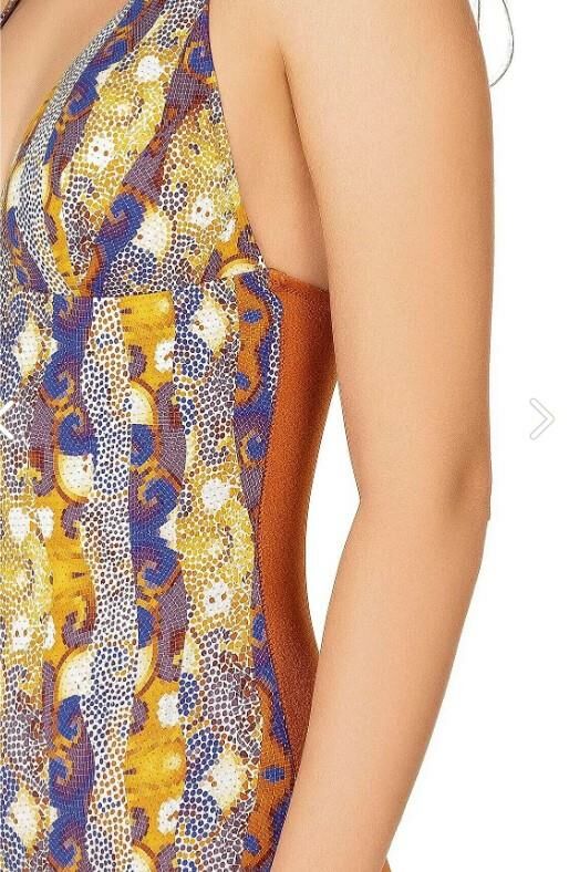 Endeep Kadın Desenli Toparlayıcı Mayo 22330