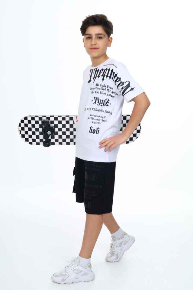 Erkek Çocuk Garson Boy Şortlu Alt Üst Takım 9920-B