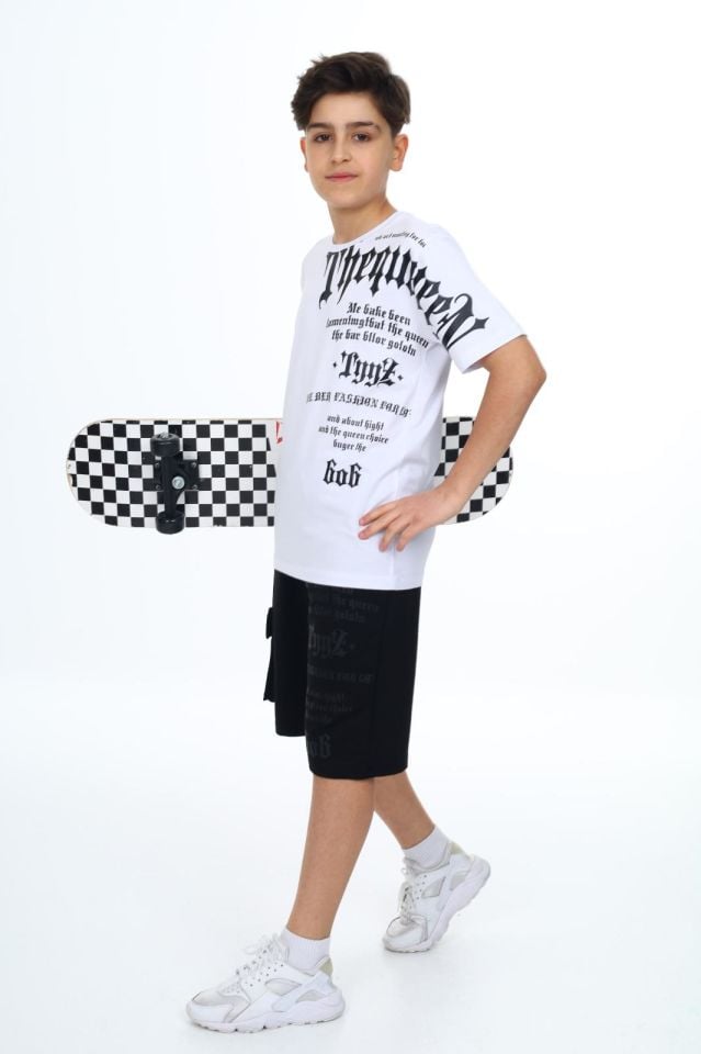 Erkek Çocuk Garson Boy Şortlu Alt Üst Takım 9920-B