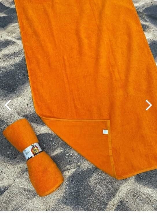 Miami Beach Turuncu Mikrofiber Plaj Ve Banyo Havlusu - Hafif (75X150) 0080T