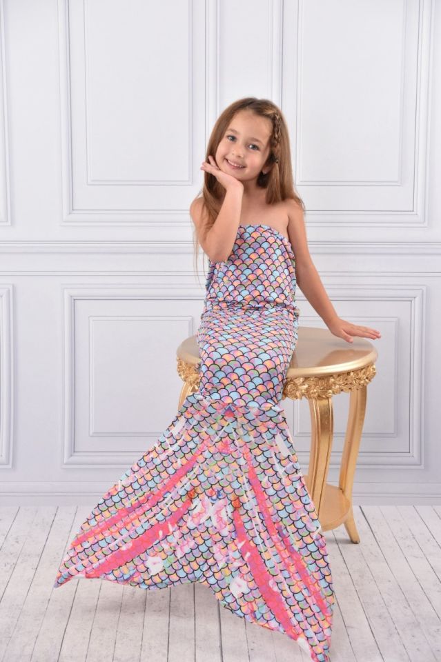 Kız Çocuk Deniz Kızı Mayo Bikini 0405-4