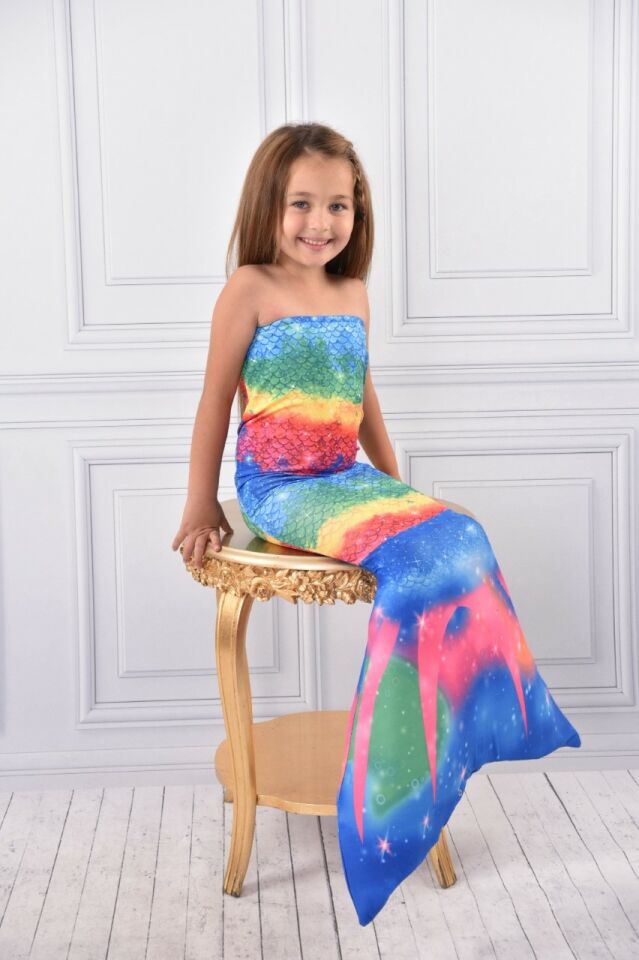 Kız Çocuk Deniz Kızı Mayo Bikini 0405-4