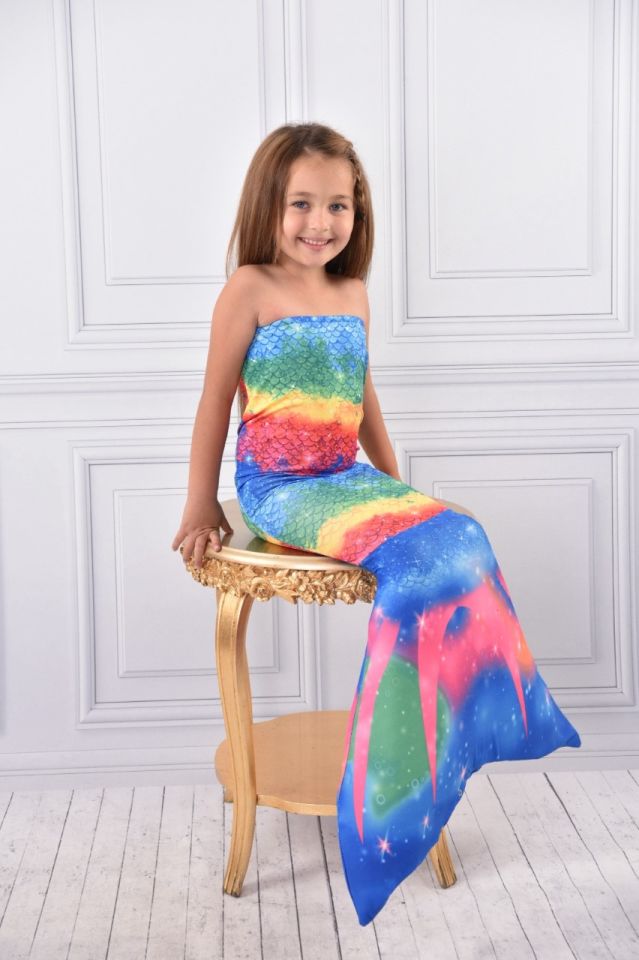 Kız Çocuk Deniz Kızı Mayo Bikini 0405-4