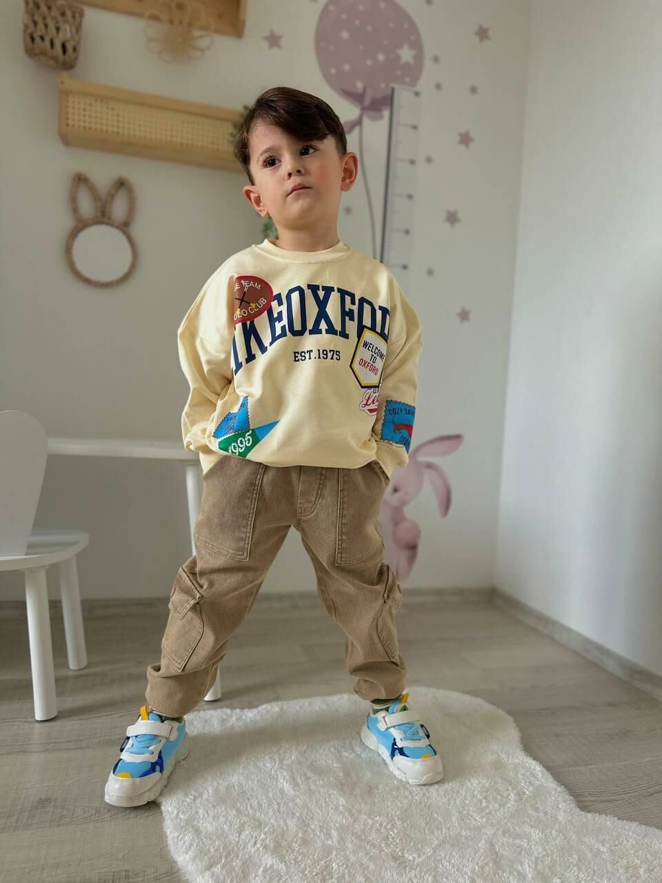 Erkek Çocuk  2 Parça  Kot Alt Üst Takım 5768