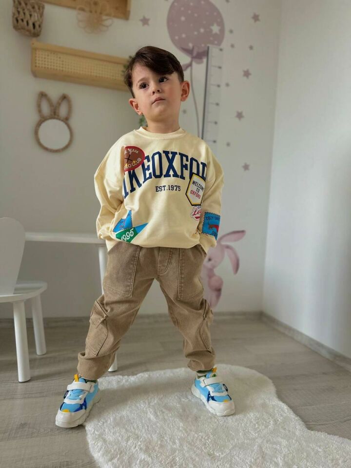 Erkek Çocuk  2 Parça  Kot Alt Üst Takım 5768