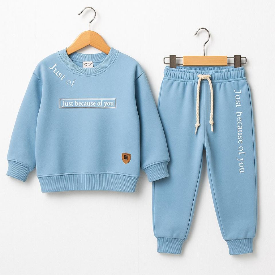 Erkek Çocuk 3 İplİk Şardonlu Eşofman Takımı – 10686 M