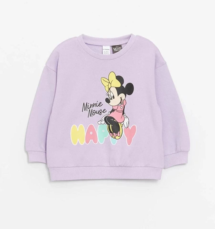 Kız Çocuk Minnie Mouse Baskılı 2’li Eşofman Takımı – 0017L
